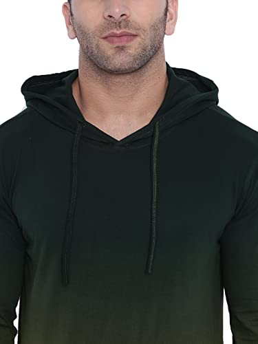 Image of GRITSTONES Tan dye Hooded T-Shirt GSHDOMB2029-P