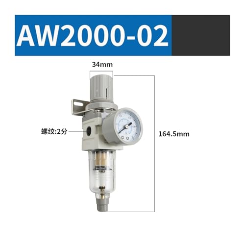 Régulateur de pression AW2000-02 pour éliminer l'eau du compresseur - 2