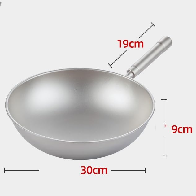 Wok de acero aleado con mango desmontable 30cm miniatura 2