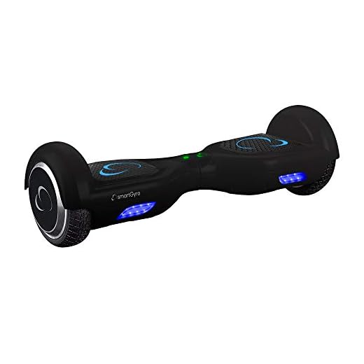 SmartGyro X2 UL v.3.0 Black - Potente Patinete Eléctrico Hoverboard, Ruedas de 6.5" Antipinchazos, Batería de Litio 4400 mAh, Velocidad Máxima 12 Km/h, Certificado UL, Color Negro