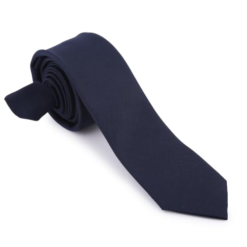 Image of Men's Microfiber Slim Tie, Matte Finish Necktie for Formal Wear