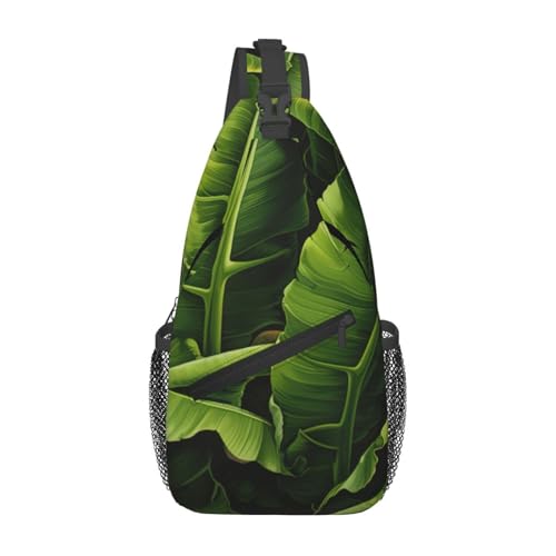 Bolso cruzado Fresh Banana Leaves unisex casual