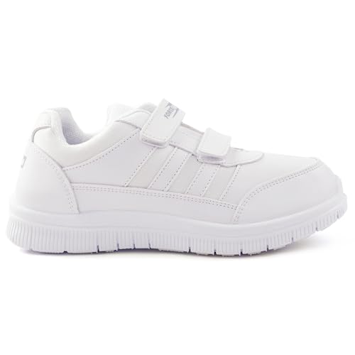 Image of Liberty Force10 School Shoes for Kids with PVC Upper | Comfortable & Lightweight | PVC Sole | Padded Foam Insole | Quick-Wear Velcro Closure | Stylish & Modern