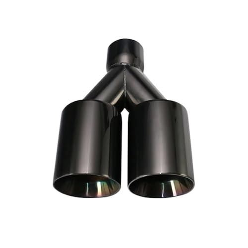 Silencieux d'échappement universel inox noir double sortie fini les embouts oxydés
