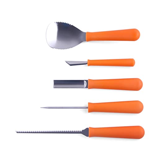 Didiseaon 5-pc Set Pumpkin Kit Professional Tools for Easy Halloween Decorations