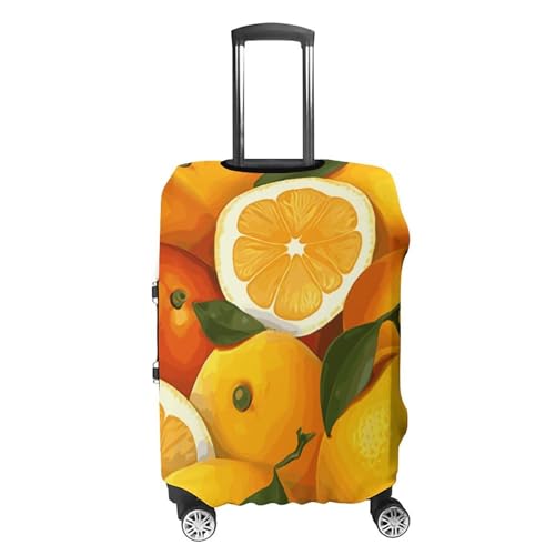 Oranges And Lemons Luggage Cover, Washable Elastic Suitcase Cover Protector Fit 18-32 Inch Luggage4