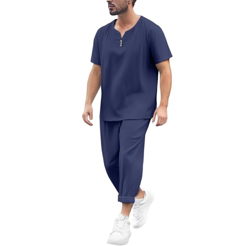 Ensemble en lin homme pour sorties estivales et tenue décontractée de tous les jours