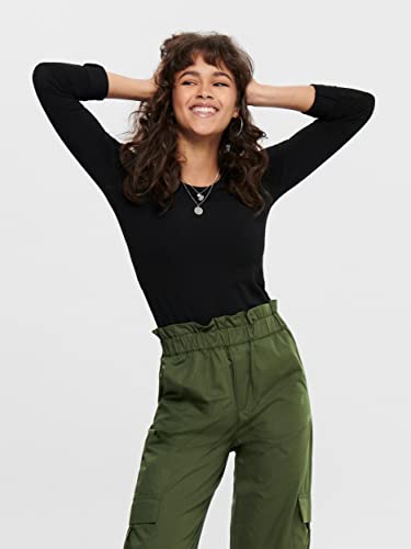 ONLY Damen Onllive Love LS O-Neck TOP 3-Pack, Black/Black/White, XXL – Ansicht 6