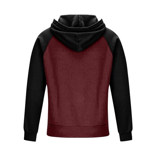 Ymosrh Men's Casual Hooded Sweatshirts Long Sleeve Lace Up Cargo Work Pullover Hoodie with Pockets, S-3XL2