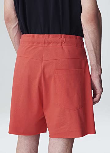 Bermuda Over Color Pleat-Vermelho/Fiery