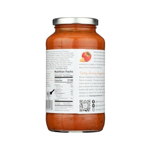 Dave's Gourmet Creamy Parmesan Romano Pasta Sauce For Easy Meal Prep - 3 Jars