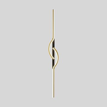 Long Linear Wall Lamp, Ultra-Thin Metal Strip Wall Light with Silicone Shade, Modern LED Wall Light - 13W - 3 Color Modes, Decorative Lighting Wall Lamps for Stairwell, Indoor Porch