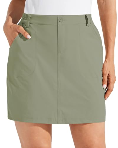 Jupe-short de golf femme anti-UV UPF 50+ avec poches zippées et tissu séchage rapide