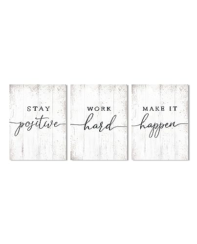 Affiche de motivation positive et inspirante pour transformer votre espace de travail