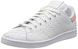 Empeine de piel lisa adidas Stan Smith W, Zapatillas Mujer, FTWR White/FTWR White/Glory Pink, 41 1/3 EU