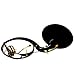 HAHAPA Bb Sousaphone Tuba, 22 inches, Black Brass, with Mouthpiece and Carry Bag
