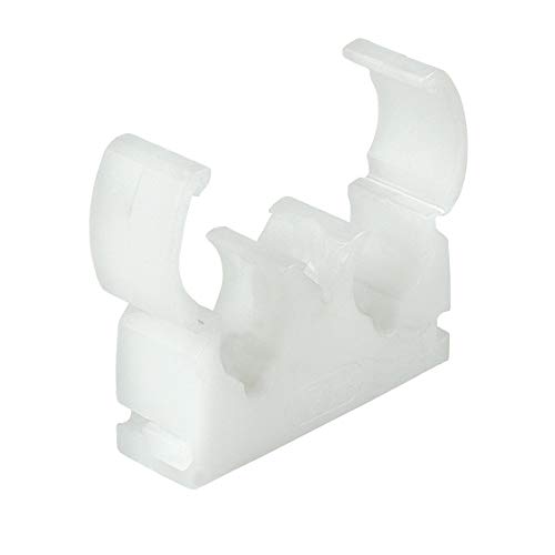 Talon Plumbing Pipe Clips for 15mm and 22mm Copper or Plastic (10, 15mm Double Pipe)