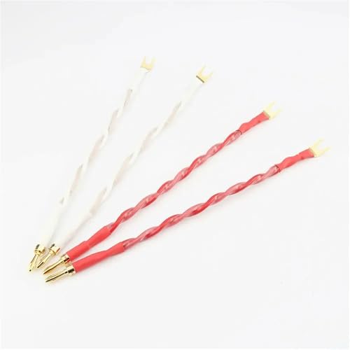 4pcs Cable de audio para altavoces 20cm miniatura 2