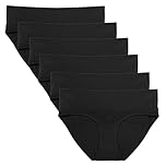 Intimate Portal Maternity Knickers Pregnancy Postpartum Underwear Foldable Cotton Pants 6-Pk Black L
