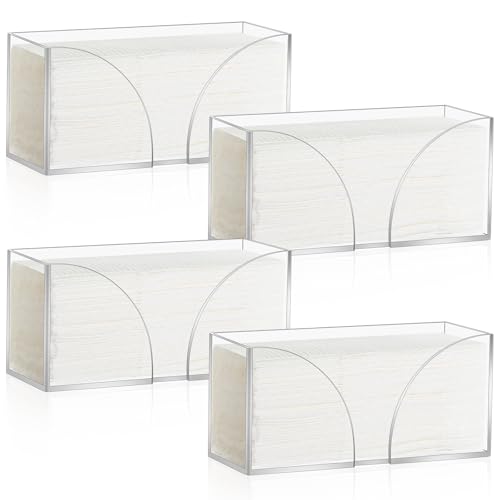 Clear acrylic paper towel dispenser for countertop