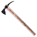 CRKT ODR Axe: Outdoor Survival T-Hawk, 1055 Carbon Steel Axe Head with Spike, Tennessee Hickory Handle 2753