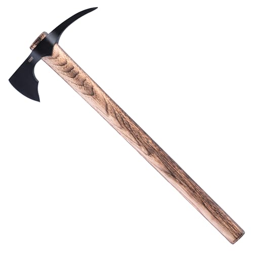 CRKT ODR Axe: Outdoor Survival T-Hawk, 1055 Carbon Steel Axe Head with Spike, Tennessee Hickory Handle 2753