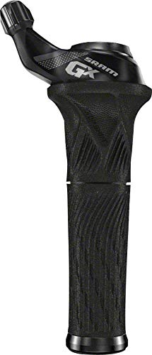 Image of Sram MTB GX Grip Shift Set Index Front with Locking Grip Shifter - Black