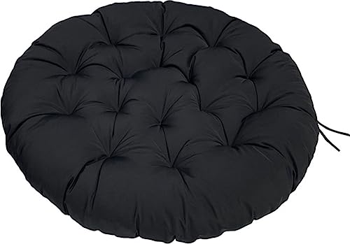 Cojín: almohada redonda impermeable para uso en interiores y exteriores, diseño grueso y cómodo, perfecto para sillas perezosas y sillas circulares