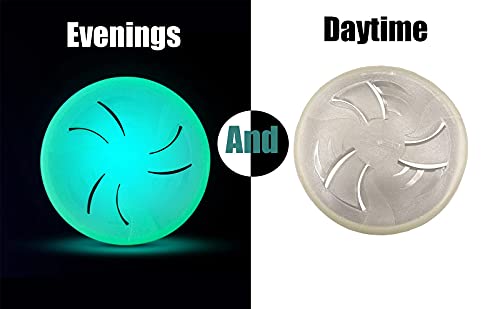 Dog Flying Disc - For Medium Large Dogs - Glowing Flyer For Training – Heavy Duty Durable For Pets – Lightweight, Interactive Flying Toy For Fetch #TOP1