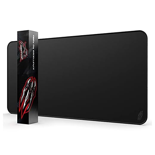 Wraptor World's Largest Gaming Mouse Pad Extended Large XXXL Black 48x24 with Stitched Edges 3XL - Laptop, Computer & PC Desk Mat - Nonslip (3XL)