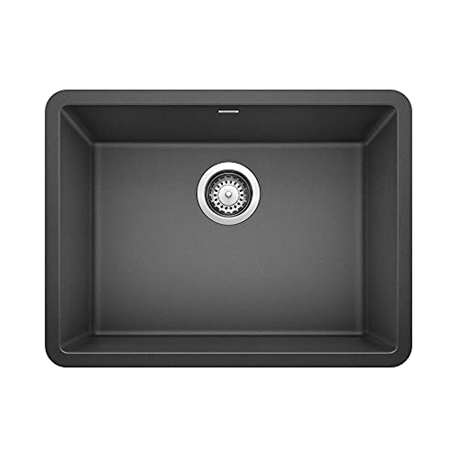 Blanco 522258 Precis 24" Single Bowl-Anthracite Sink, 23.44" L X 17.75" W For 27" Cabinet #TOP26