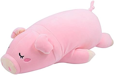 Mxiaoqian Cute Stuffed Pig Plush Soft Piggy Stuffed Animals Toy for Kids - Pink