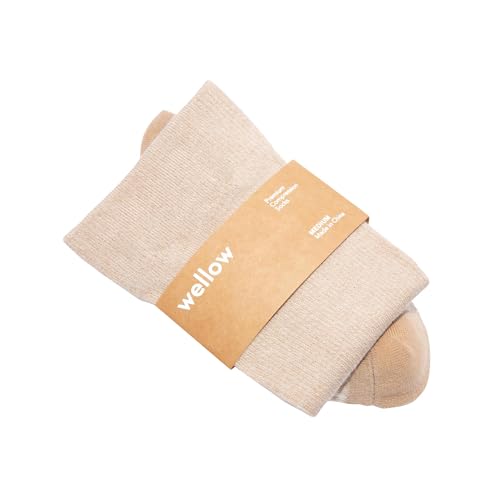 Image of Wellow Knee High Compression Socks for Men & Women, 18-25 mmHg, Bamboo Viscose, Swelling Relief