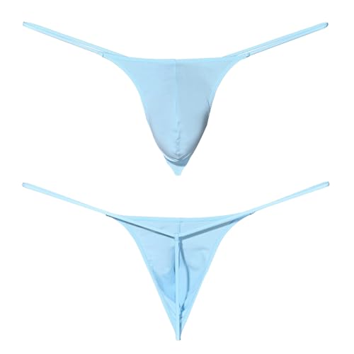 3 Pack Men's Cotton G-String Thong Ultimate Lightweight Breathable Comfort Low Rise3