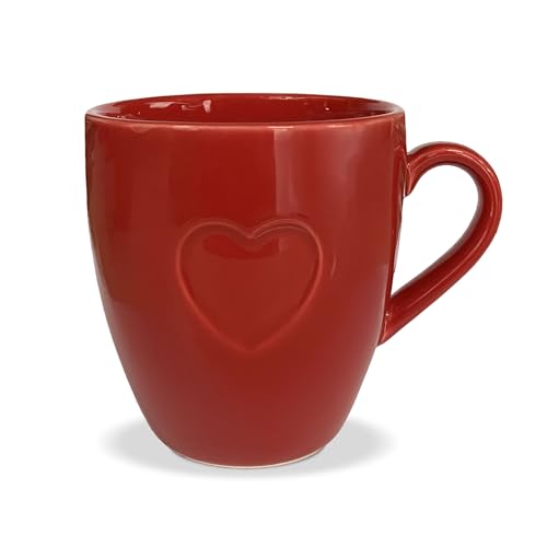Nuvole di Stoffa Tazza Cuore Mug con Manico in Ceramica 350ml Shabby Chic 6341