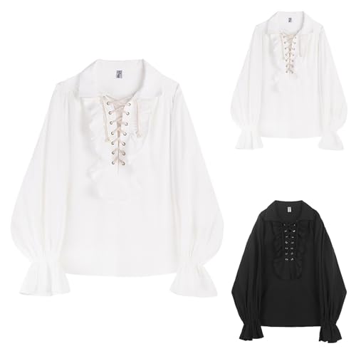 Camisa medieval de hombre holgada para evitar rozaduras en cosplay 2