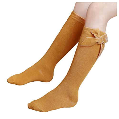 Toddler Girl Clothes Baby Princess Socks Mid-Calf Knee-High Stockings Solid Mid Length Chic Designed Outwear3