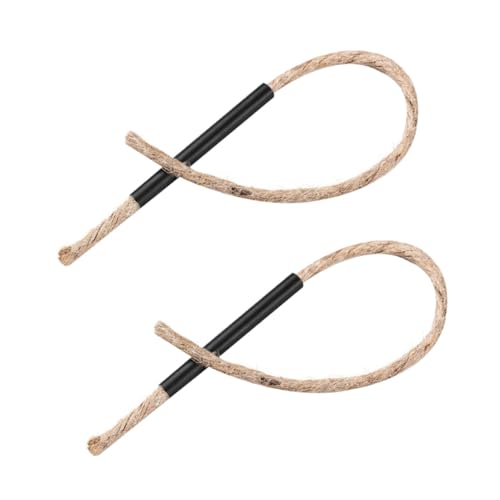 Gogogmee 2pcs Fire Starter Rope Wick Lightweight -Scald Survival Cord for Camping Hiking BBQ and Outdoor Activities Practical Tool for Control and Daily Use