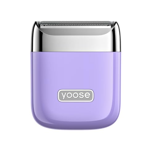 Image of yoose Electric Razors for Women, IPX7 Alloy Body Bikini Trimmer for Women (USB-C, Trimmer Comb, Multi Shaving Modes), Portable Size, Taro Purple