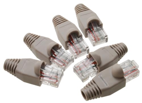 Image of CablesOnline 6-Pack 10 /100 Ethernet Loopback Plug, Pinout 1-to-3, 2-to-6, Gray TS-UL01-6