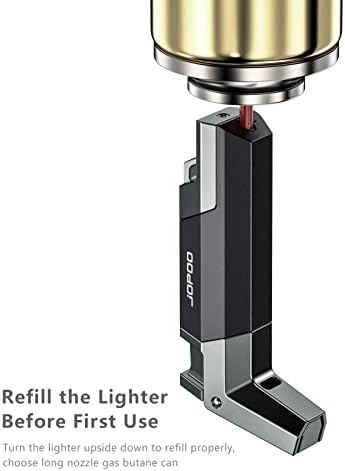 Pipe Lighters, Refillable Gas Lighter Windproof Jet Flame Lighters, for Women & Men(Butane Gas Not Included)