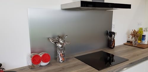 Crédence aluminium anodisé brossé pour protéger le mur des graisses de cuisson - 3