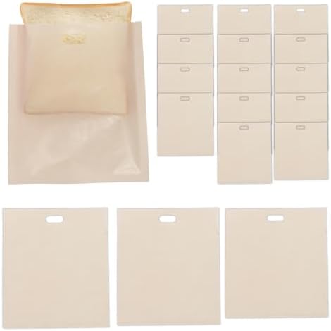 Pacote com 18 sacos de torradeira reutilizáveis, antiaderentes, r...