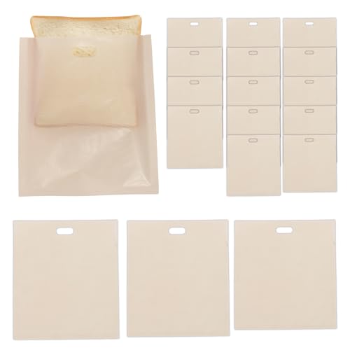 18 sacchetti per tostapane riutilizzabili, in 3 misure, lavabili e resistenti al calore, fino a 260 °C, per tostapane, forno, microonde, barbecue