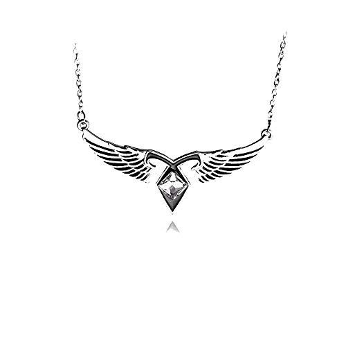 Pidak Collier de la ville des instruments mortels - en métal - Rune avec ailes Shop Cover