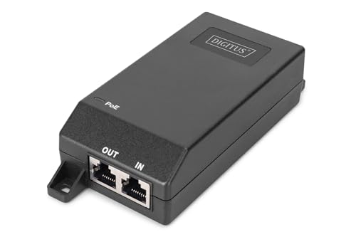 Injecteur PoE+ 30W Gigabit DIGITUS avec portée 100m pour switch