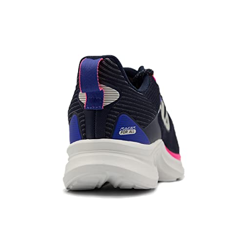 Tenis Fila Racer For All, Feminino, Marinho/Royal/Rosa Flúor, 36