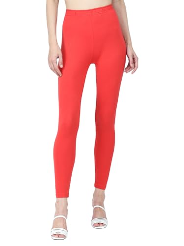 Image of Robinbosky Premium Stretchable Cotton Ankle Legging for Women | Suitable for Formal wear & Casual wear | High-End Elastic Makes The Leggings Squat Proof and Durable for Travel, Yoga, & Workout.