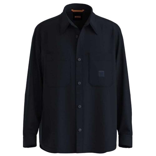 BOSS Men's Lerato_M 10260294 01 Shirt, Dark Blue404,