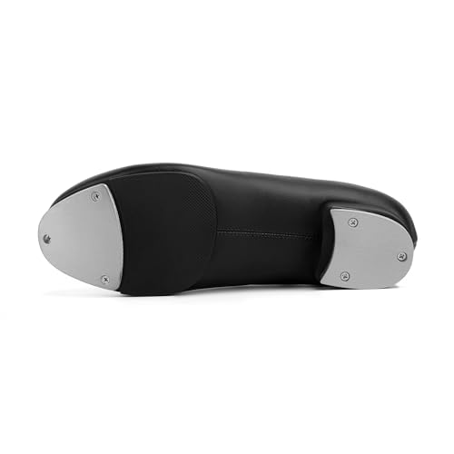 Linodes PU Leather Lace Up Tap Shoe Split Sole Dance Shoes for Women and Men's Dance Shoes4